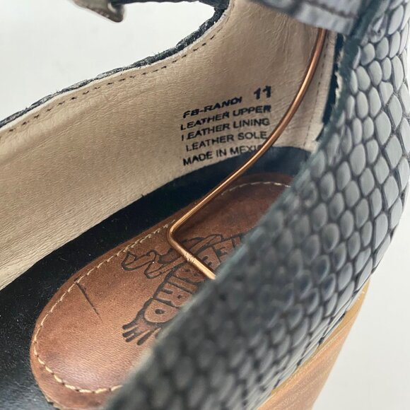 Freebird Randi Heels Shoes Black Snake - Picture 4 of 8